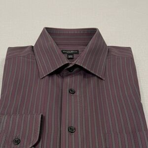 Sophisticated Stripe Button Down  | Crisp Point Collar- 2XL